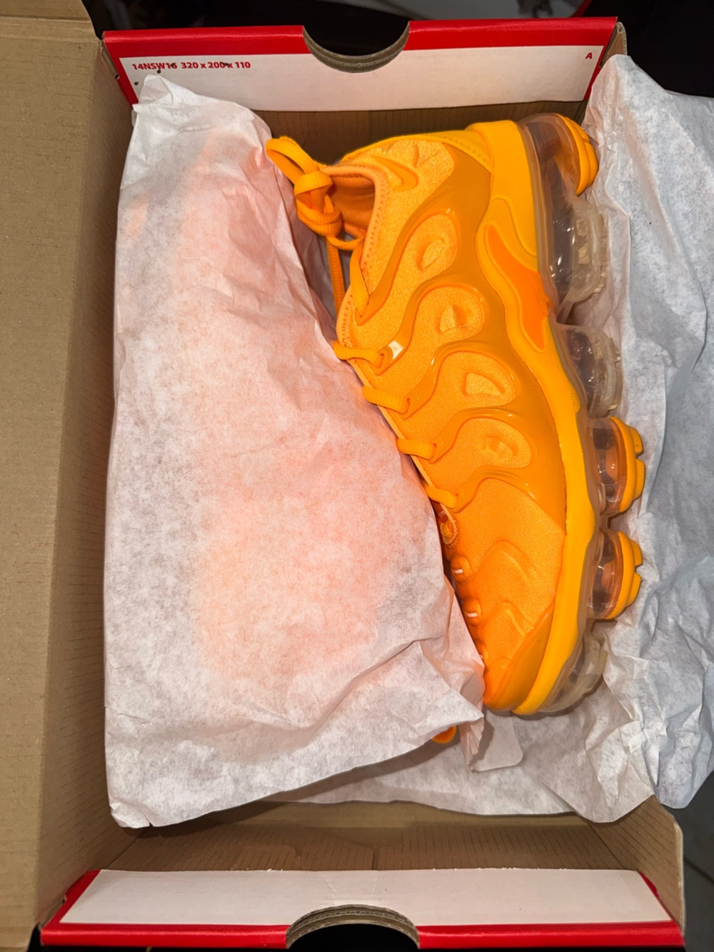 Nike women’s Orange VaporMax-Inspired Sneakers